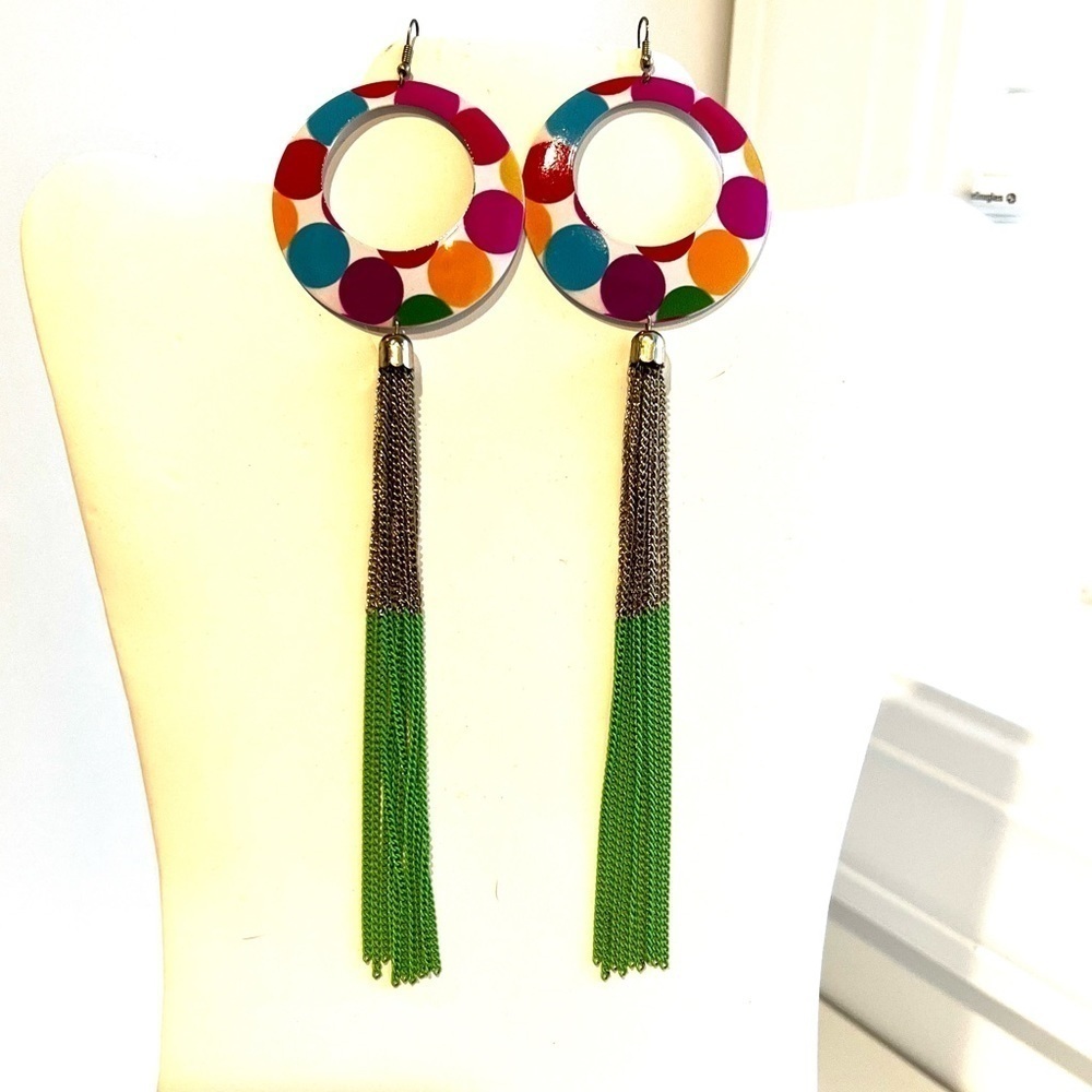 Retro oversized earrings